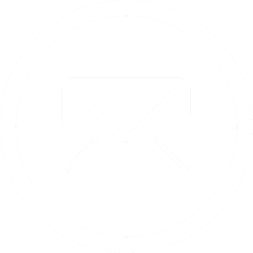 enveloppe dans un contour rond blanc